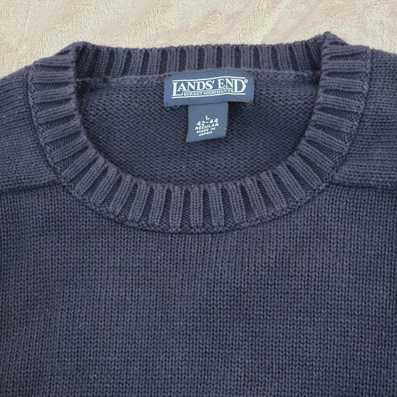 LANDS' END Men's Crewneck Sweater - Picture 3 of 6
